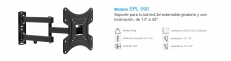 SPL 375 e  SOPORTE 26 a  60" EXTENSIBLE GIRATORIO"