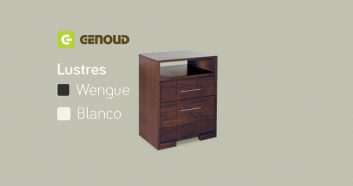 MESA LUZ GENOUD LC WENGUE / BLANCO/COMB