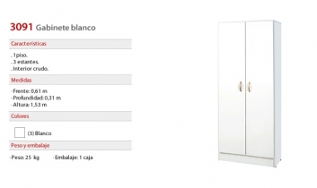 MULTIUSO PLATINUM 30913 BLANCO 1.53 MTS